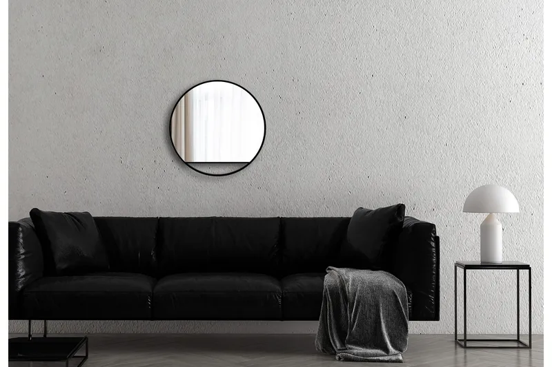 Gottsätter Spegel 60 cm Rund - Svart - Inredning & dekor - Speglar - Badrumsspegel