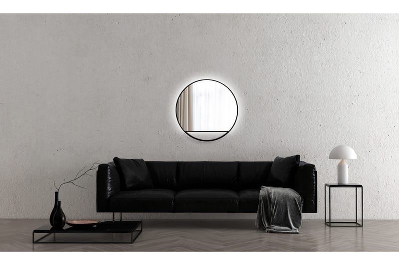 Gottsätter Spegel 80 cm Rund - Svart - Inredning & dekor - Speglar - Badrumsspegel