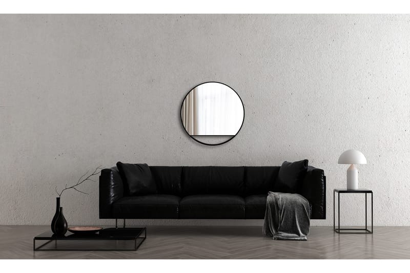 Gottsätter Spegel 80 cm Rund - Svart - Inredning & dekor - Speglar - Badrumsspegel
