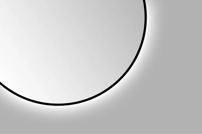 Kilir Spegel 100 cm Rund - Svart - Inredning & dekor - Speglar - Badrumsspegel