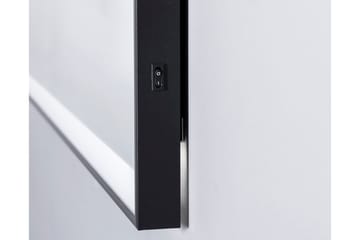 Knutby Badrumsspegel 120x70 cm LED-belysning - Svart - Inredning & dekor - Speglar - Badrumsspegel