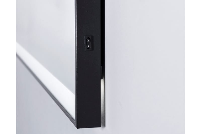Knutby Badrumsspegel 120x70 cm LED-belysning - Svart - Inredning & dekor - Speglar - Badrumsspegel