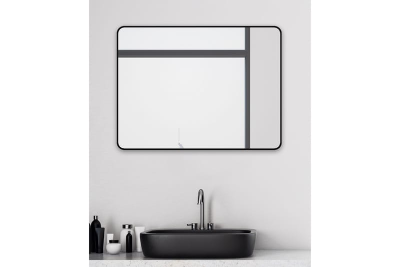 Knutby Väggspegel 60 cm - Svart - Inredning & dekor - Speglar - Badrumsspegel