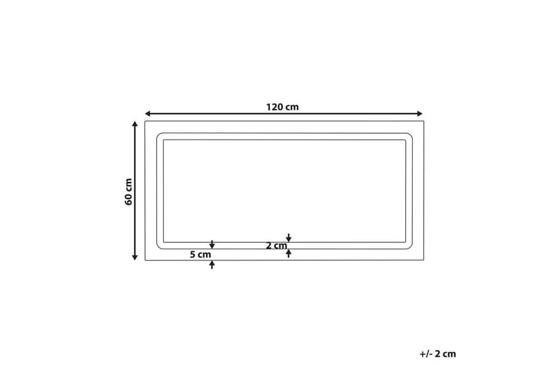 Badrumsspegel med LED Benouville - Inredning & dekor - Speglar - Badrumsspegel