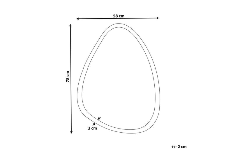 Badrumsspegel med LED Bethune - Inredning & dekor - Speglar - Badrumsspegel