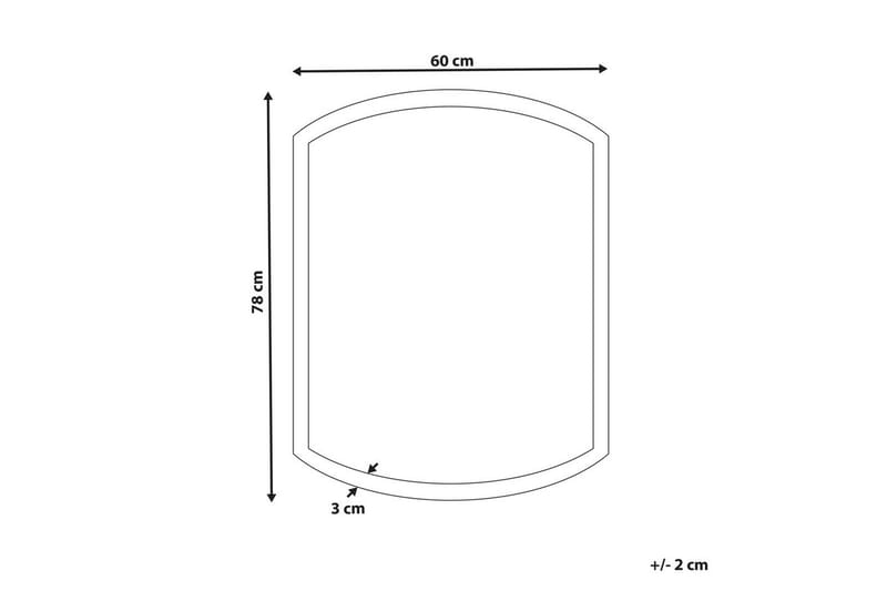 Badrumsspegel med LED Beziers - Inredning & dekor - Speglar - Badrumsspegel