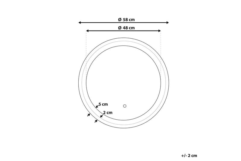 Badrumsspegel med LED Brinay - Inredning & dekor - Speglar - Badrumsspegel