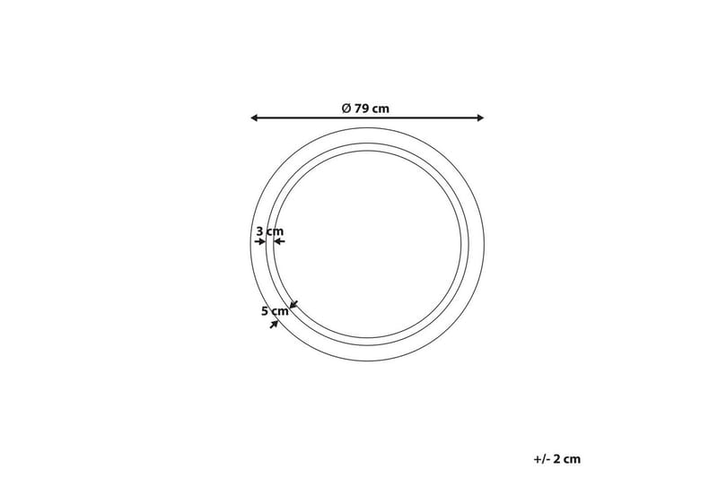 Badrumsspegel med LED Courseulles - Inredning & dekor - Speglar - Badrumsspegel