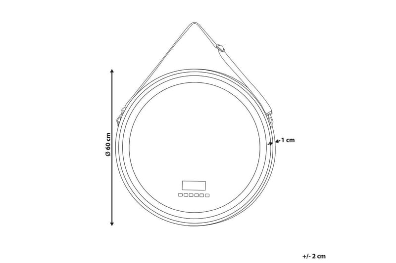 Badrumsspegel med LED Darois - Inredning & dekor - Speglar - Badrumsspegel