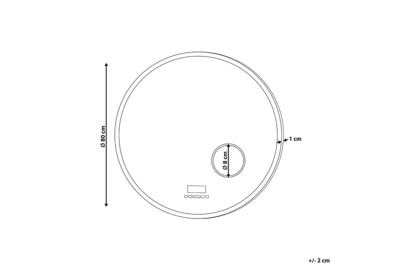 Badrumsspegel med LED Fixin - Inredning & dekor - Speglar - Badrumsspegel