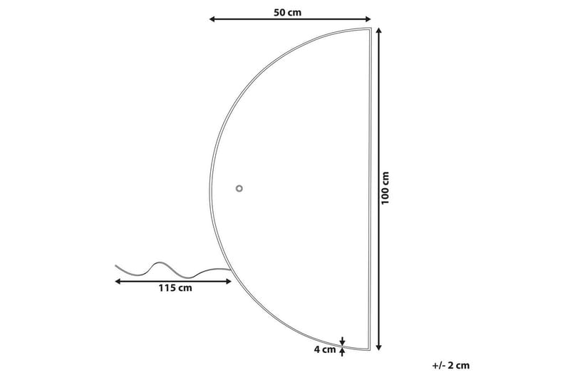 Badrumsspegel med LED Loue 50x4x100 cm - 50x4x100 cm - Inredning & dekor - Speglar - Badrumsspegel