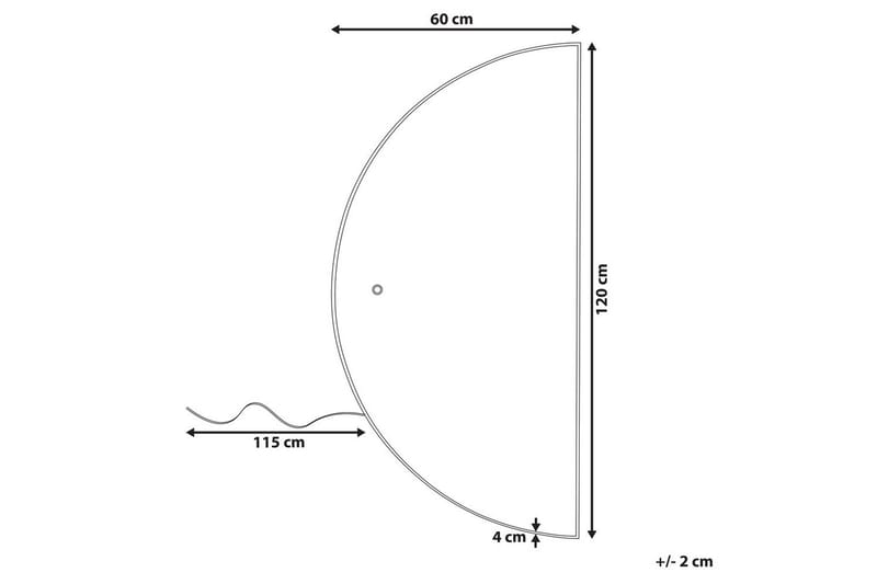 Badrumsspegel med LED Loue 60x4x120 cm - 60x4x120 cm - Inredning & dekor - Speglar - Badrumsspegel