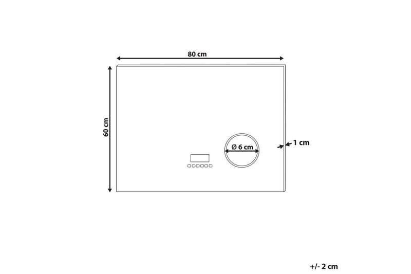Badrumsspegel med LED Montaron - Inredning & dekor - Speglar - Badrumsspegel