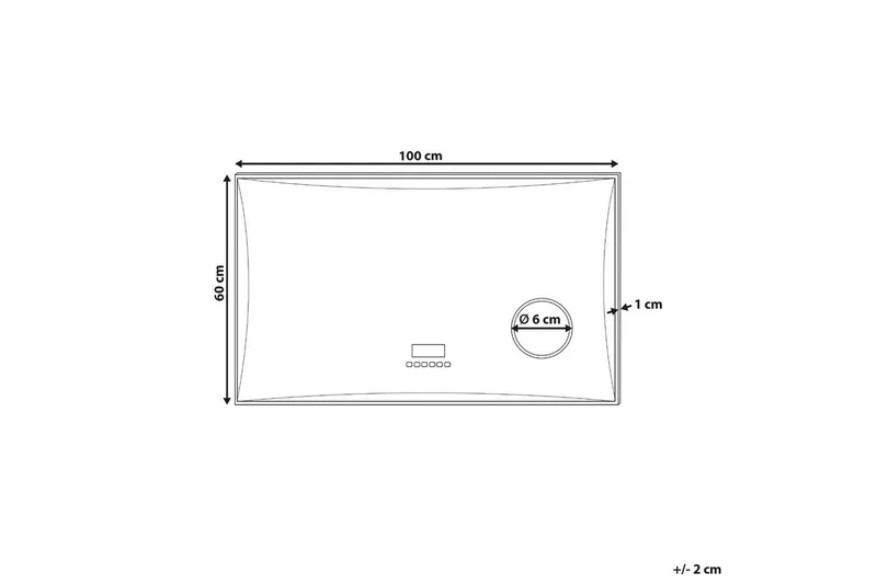 Badrumsspegel med LED Onlay - Inredning & dekor - Speglar - Badrumsspegel