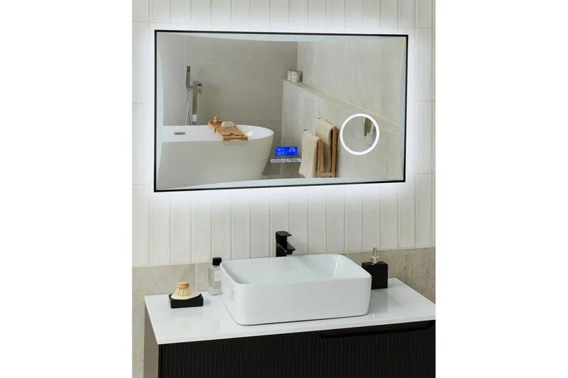 Badrumsspegel med LED Onlay - Inredning & dekor - Speglar - Badrumsspegel