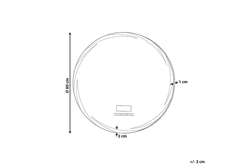 Badrumsspegel med LED Tanay - Inredning & dekor - Speglar - Badrumsspegel