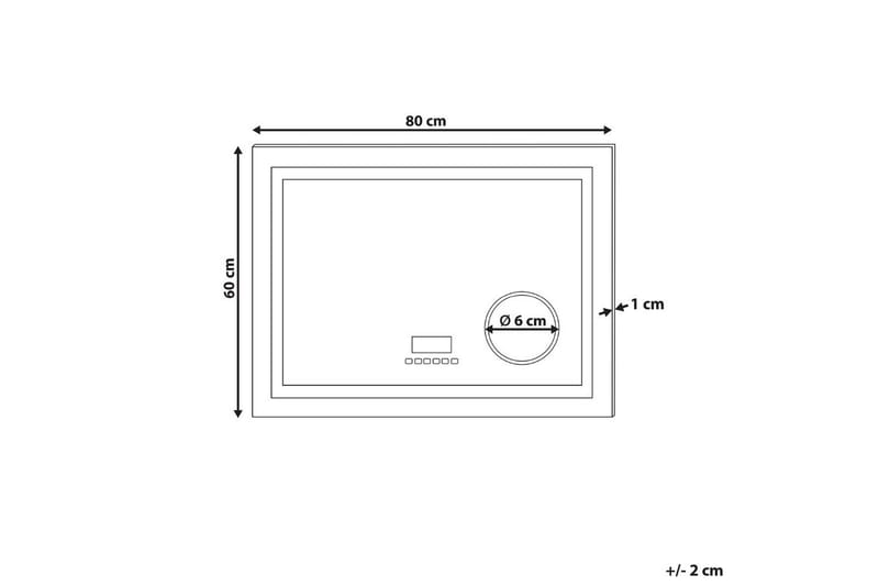 Badrumsspegel med LED Thaix - Inredning & dekor - Speglar - Badrumsspegel
