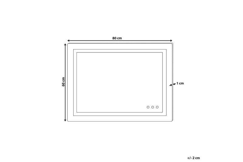 Badrumsspegel med LED Prenois - Inredning & dekor - Speglar - Badrumsspegel