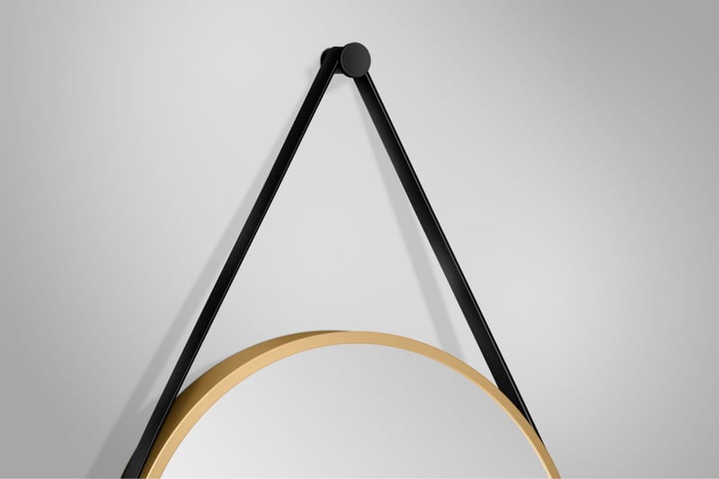 Nävesta Spegel 50 cm Rund - Guld - Inredning & dekor - Speglar - Badrumsspegel