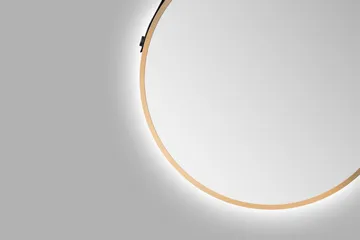 Nävesta Spegel 50 cm Rund - Guld - Inredning & dekor - Speglar - Badrumsspegel