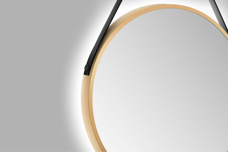 Nävesta Spegel 50 cm Rund - Guld - Inredning & dekor - Speglar - Badrumsspegel