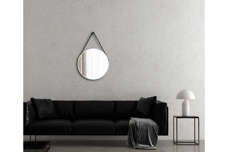 Nävesta Spegel 50 cm Rund - Vit - Inredning & dekor - Speglar - Badrumsspegel