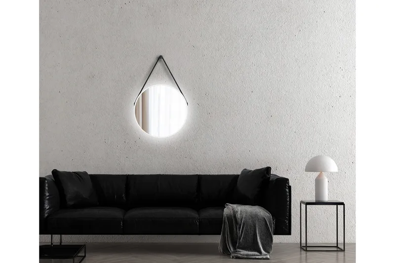 Nävesta Spegel 50 cm Rund - Vit - Inredning & dekor - Speglar - Badrumsspegel