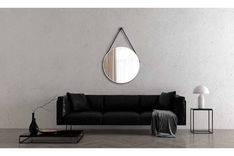 Nävesta Spegel 80 cm Rund - Vit - Inredning & dekor - Speglar - Badrumsspegel