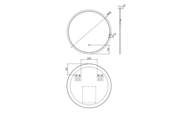 Norrbyn Väggspegel 60 cm - Inredning & dekor - Speglar - Badrumsspegel