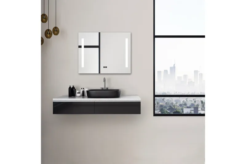 Purnuvara Badrumsspegel 80x60 cm LED-belysning - Inredning & dekor - Speglar - Badrumsspegel