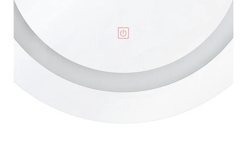 Rystal Spegel LED Rund 58x58 cm - Silver - Inredning & dekor - Speglar - Badrumsspegel