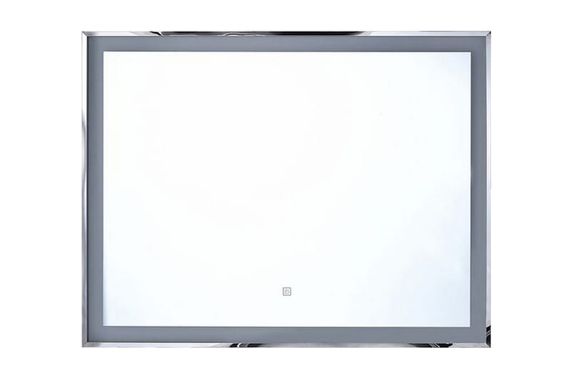 VALENSOLE Spegel 70x90 cm LED Silver - Badrumsspegel - Badrumsspegel med belysning