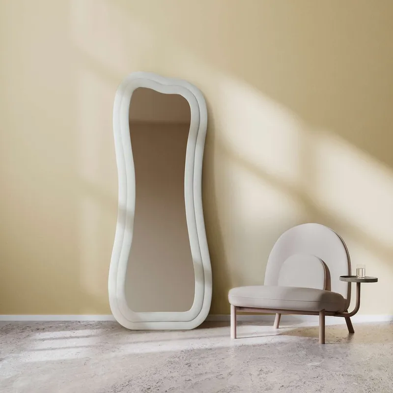 Bordentown Golvspegel 65x170 cm - Krämvit - Inredning & dekor - Speglar - Helkroppsspegel