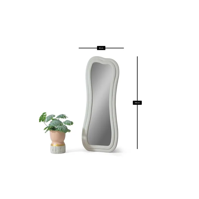 Bordentown Golvspegel 65x170 cm - Krämvit - Inredning & dekor - Speglar - Helkroppsspegel