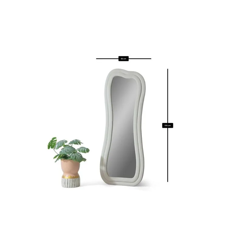 Bordentown Golvspegel 65x170 cm - Krämvit - Inredning & dekor - Speglar - Helkroppsspegel