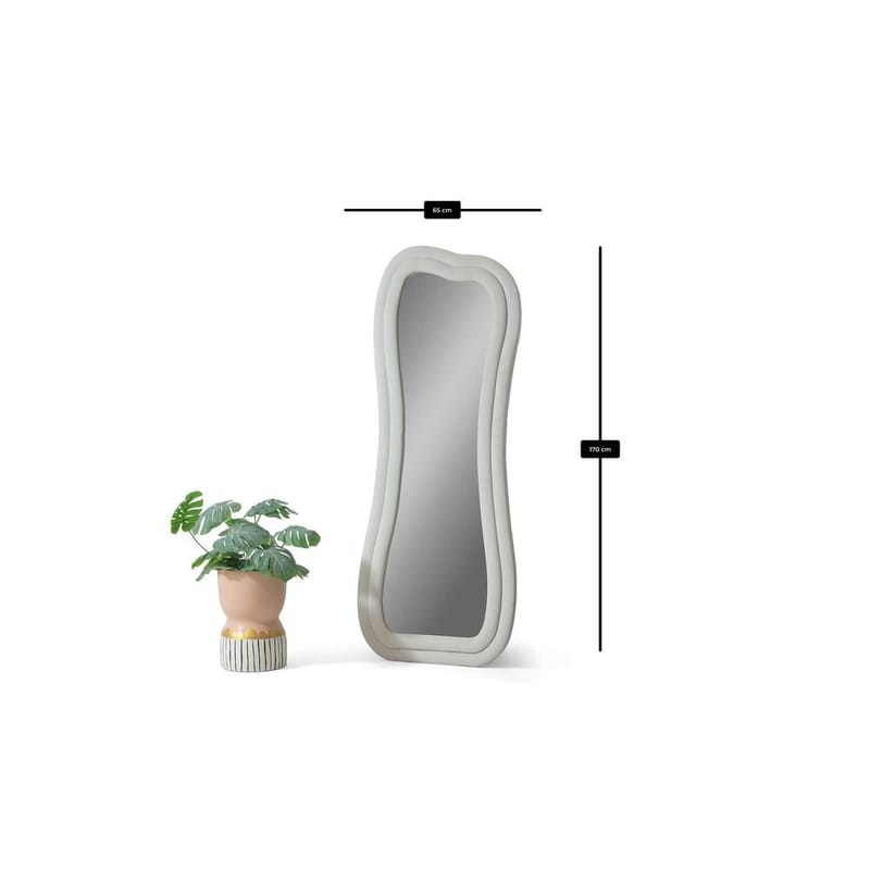 Bordentown Golvspegel 65x170 cm - Krämvit - Inredning & dekor - Speglar - Helkroppsspegel