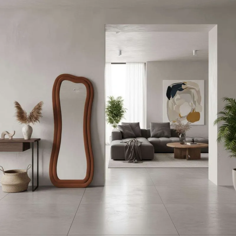 Bordentown Golvspegel 65x170 cm - Röd - Inredning & dekor - Speglar - Helkroppsspegel