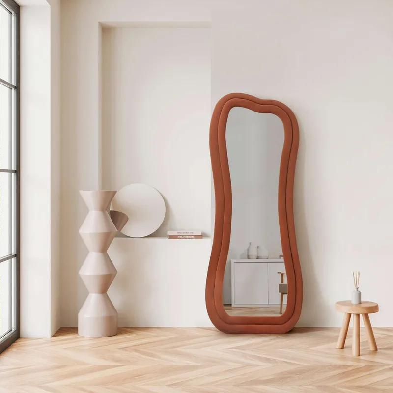 Bordentown Golvspegel 65x170 cm - Röd - Inredning & dekor - Speglar - Helkroppsspegel