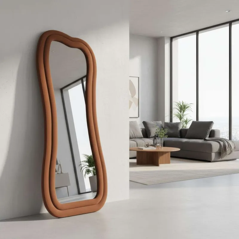 Bordentown Golvspegel 65x170 cm - Röd - Inredning & dekor - Speglar - Helkroppsspegel