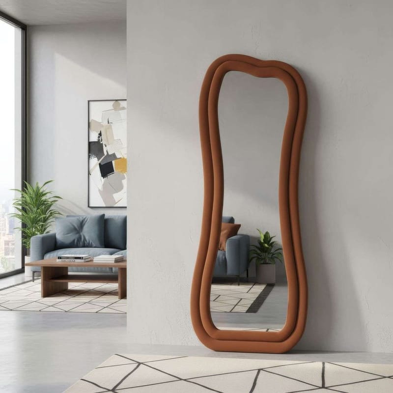 Bordentown Golvspegel 65x170 cm - Röd - Inredning & dekor - Speglar - Helkroppsspegel