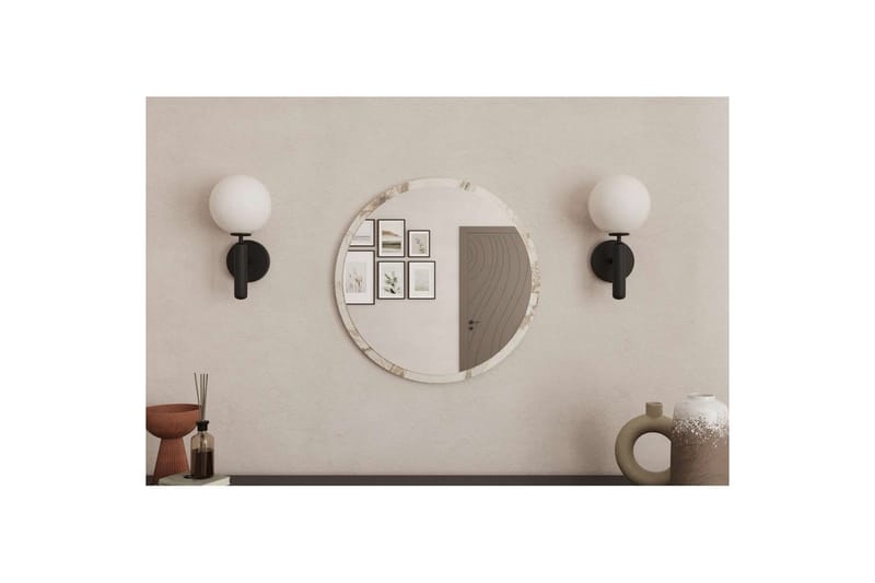 Buhem Badrumsspegel 60 cm Rund - Marmor - Inredning & dekor - Speglar - Badrumsspegel