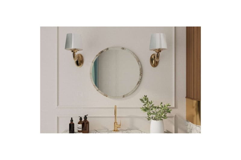 Buhem Badrumsspegel 60 cm Rund - Marmor - Inredning & dekor - Speglar - Badrumsspegel