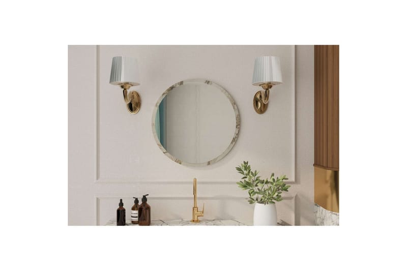 Buhem Badrumsspegel 60 cm Rund - Marmor - Inredning & dekor - Speglar - Badrumsspegel