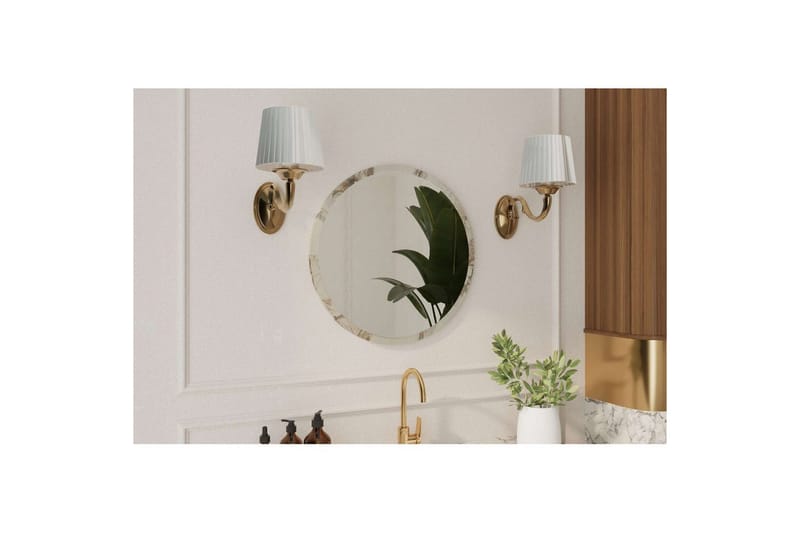 Buhem Badrumsspegel 60 cm Rund - Marmor - Inredning & dekor - Speglar - Badrumsspegel