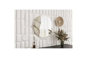 Buhem Vägghängd Spegel Rund 60 cm - Beige - Inredning & dekor - Speglar - Väggspegel