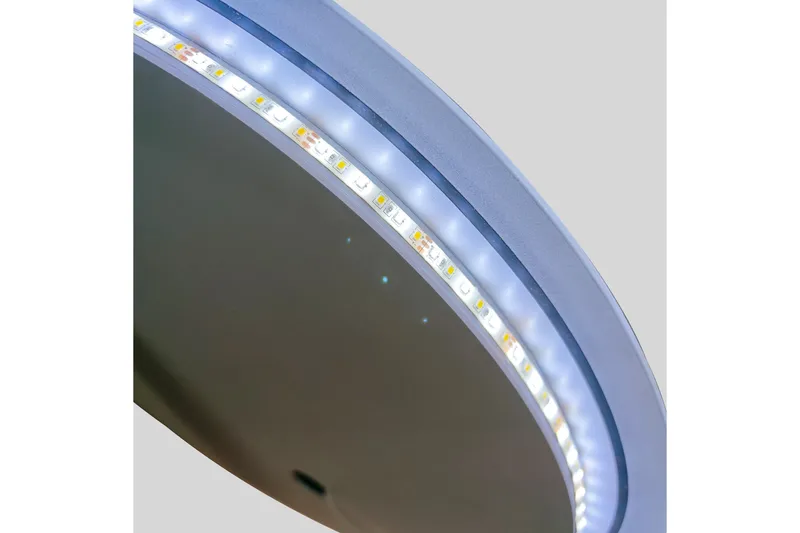 Clas Rund Badrumsspegel med LED-belysning 100 cm - Anti-Fog och Touch-Styrning - Inredning & dekor - Speglar - Badrumsspegel