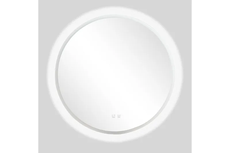 Clas Rund Badrumsspegel med LED-belysning 120 cm - Anti-Fog och Touch-Styrning - Inredning & dekor - Speglar - Badrumsspegel