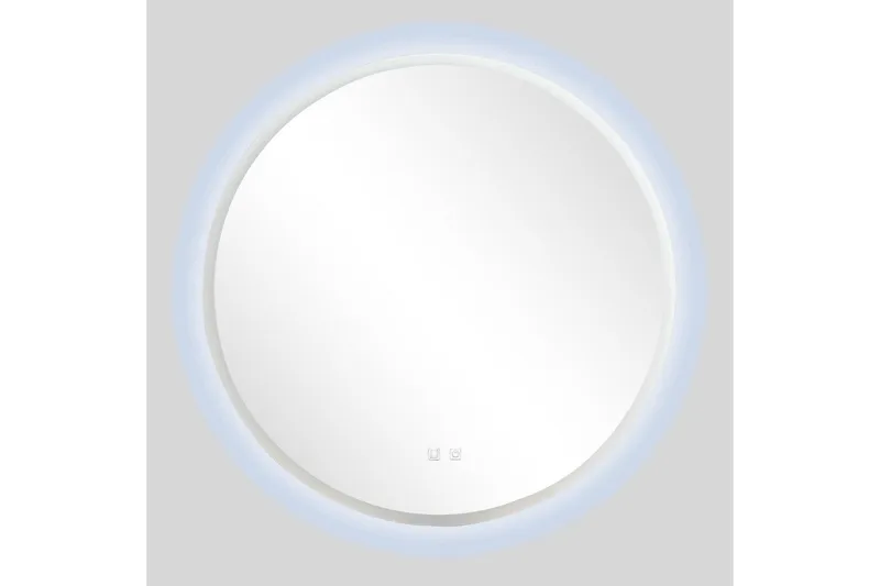 Clas Rund Badrumsspegel med LED-belysning 120 cm - Anti-Fog och Touch-Styrning - Inredning & dekor - Speglar - Badrumsspegel