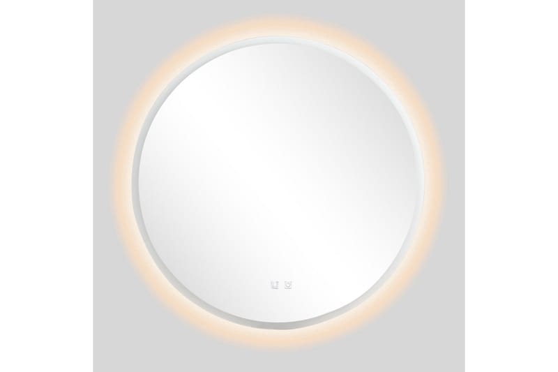Clas Rund Badrumsspegel med LED-belysning 120 cm - Transparent - Inredning & dekor - Speglar - Badrumsspegel