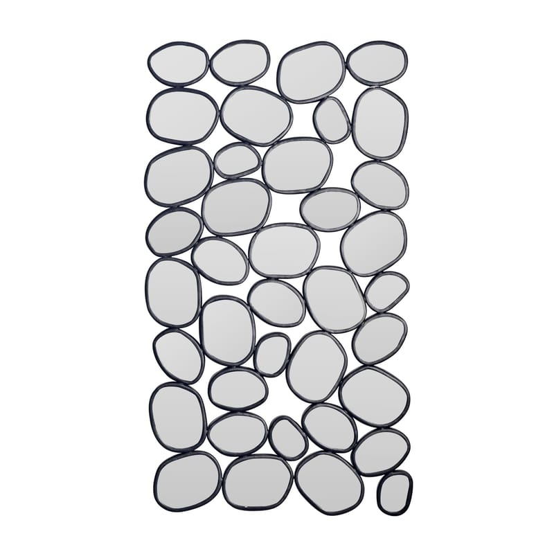 Corano Väggspegel 56x99 cm Organisk Asymmetrisk - Svart och silverfärgad - Inredning & dekor - Speglar - Väggspegel